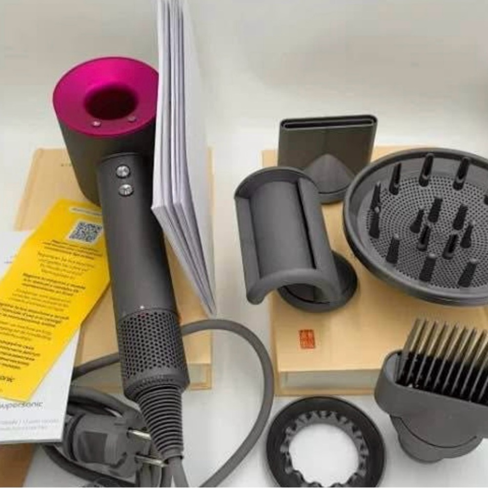 Dyson Supersonic Hair Dryer with Fuchsia Accents